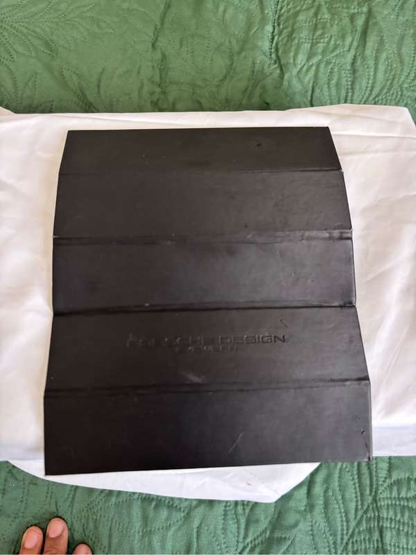 Porsche Design Sunglasses Eyeglasses Hard Case Box Gift Box Holder Only Black Leather Suede