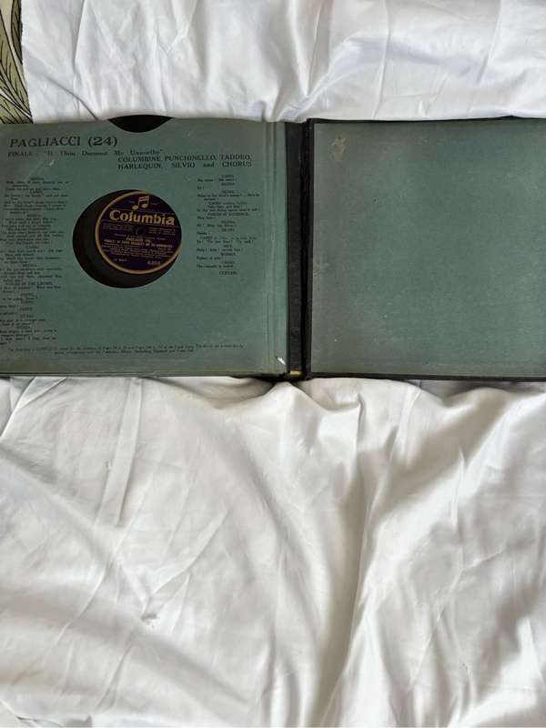 Opera in English Rare 1st Recording 1927 Pagliacci Durable Case