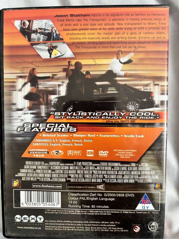 DVD Lot Invictus, Lego Scooby-Doo Blow out beach bash, Transporter 2, I Robot