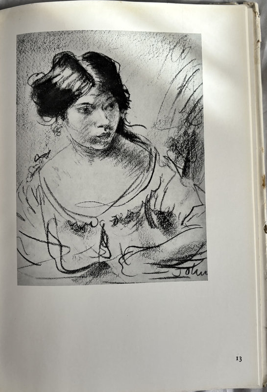 Old Book August John Drawings 1942 1st Edition Second Impression 64 Illustrations Plates
