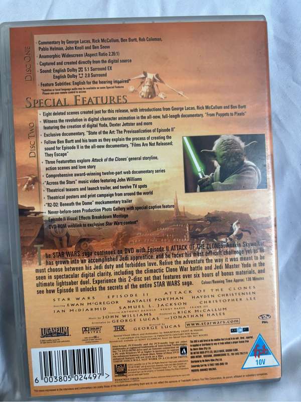 Star Wars 2 and 3 Double Discs and The Lost Boys Combo DVD