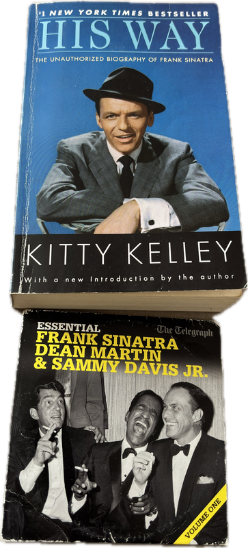 Frank Sinatra book His Way by Kitty Kelley & CD with Dean Martin & Sammy Davis