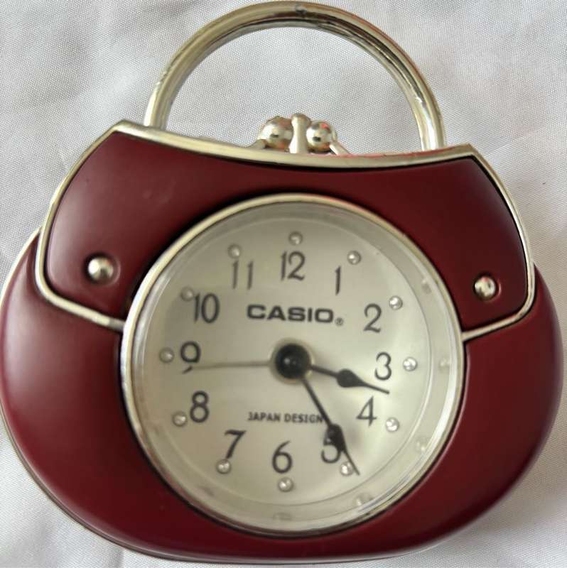 Casio Mini Alarm Bedside Clock Japan Design AA Battery Included