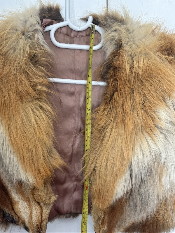 Genuine Fox Fur Ladies Jacket Coat Rare 40cm x 60cm
