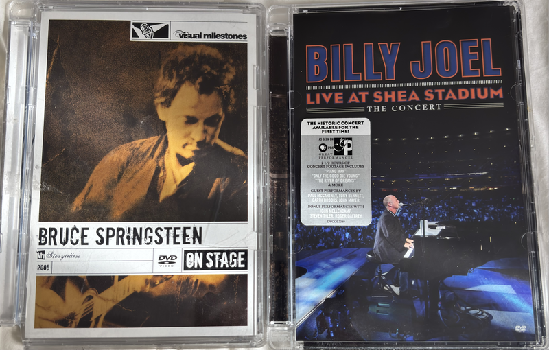 2 Music DVDs Bruce Springsteen & Billy Joel Collection Rare Import