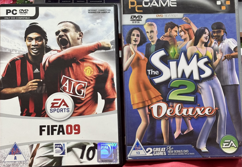 PC Games FIFA 09 & Sims 2 Deluxe