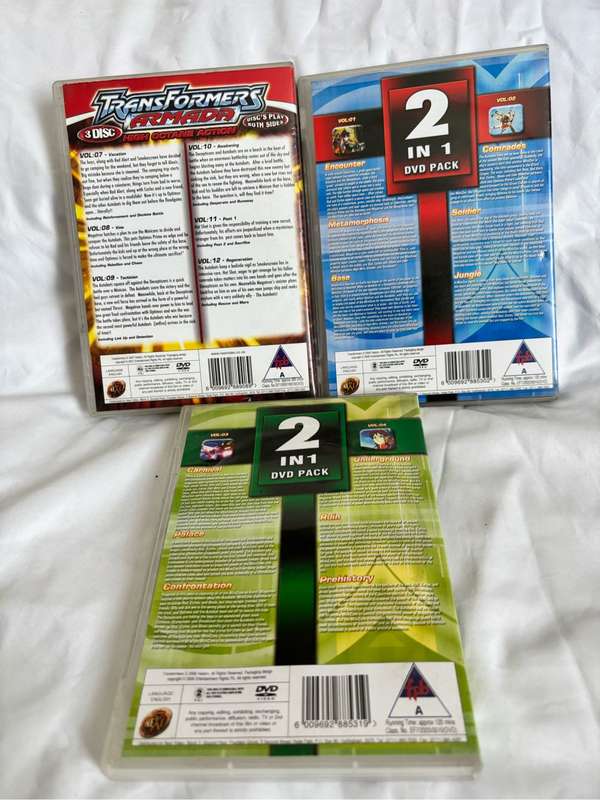 Transformers Armada Volumes 1, 2, 3, 4, 7, 8, 9, 10, 11, 12