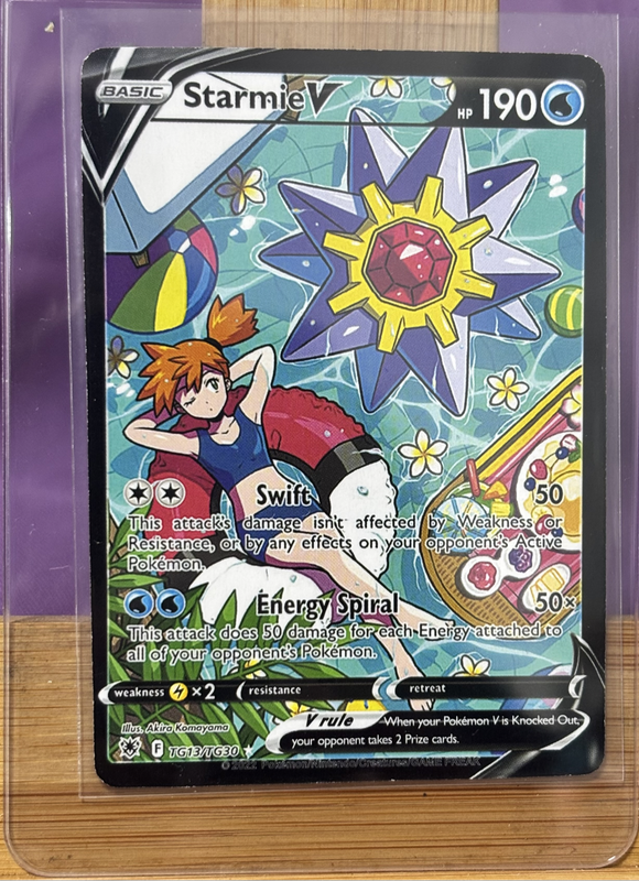 Pokemon 2022 Starmie V Ultra Rare TG13/TG30 Sword &Shield Astral Radiance Trainer Gallery Ungraded