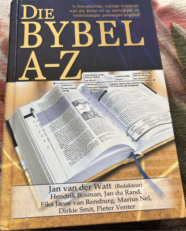 Die Bybel A-Z Jan van der Watt Skoon kondisie no writing or marks