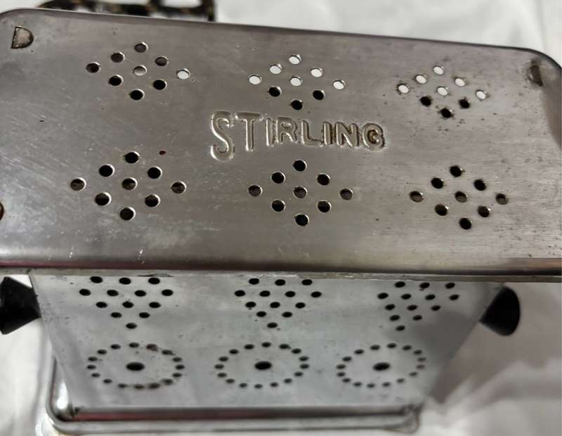 Vintage Sterling Stainless Steel Toaster Working Collectible
