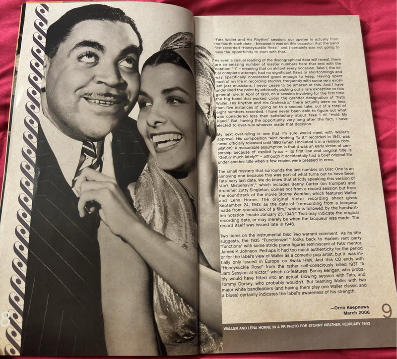 Fats Waller 3 CD Box Set & 97 Page Book with Photos