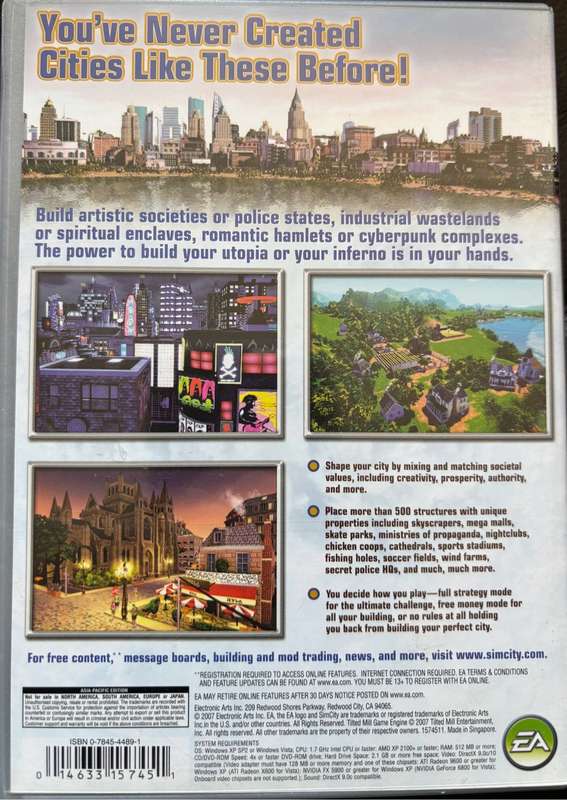PC Games x 3 Sims 2 Pets, Sim City Societies & Grim Fandango