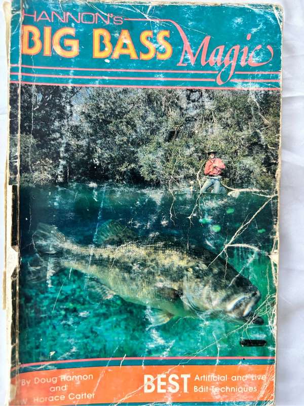 Hannons Big Bass Magic 1st Edition 1986 Sought After Fishing Book