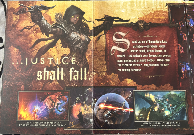 Diablo 3 Big Box with Game plus manual and two cards
