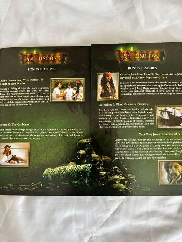 Pirates of the Caribbean All Three Special Edition 2 Disc Versions DVD