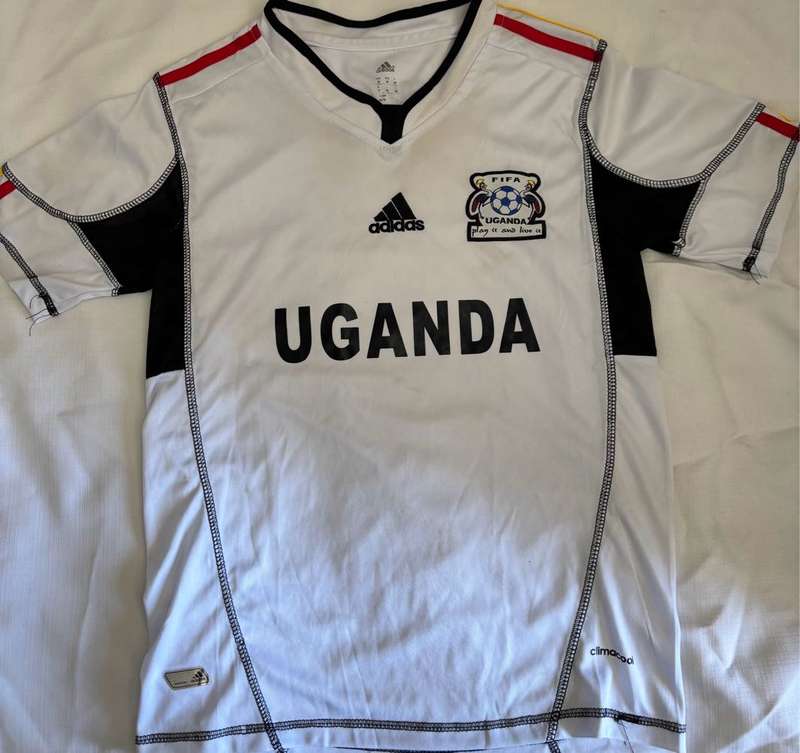 Adidas Uganda National Soccer Team Jersey marked Cranes at back Medium