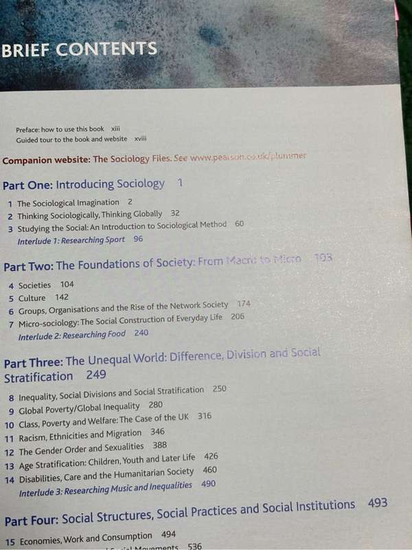 Sociology 5th Edition John J Macionis & Ken Plummer