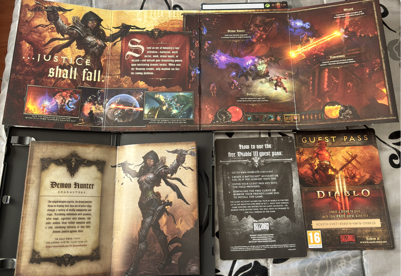 Diablo 3 Collectible Big Box + Manual + Holder NO GAME