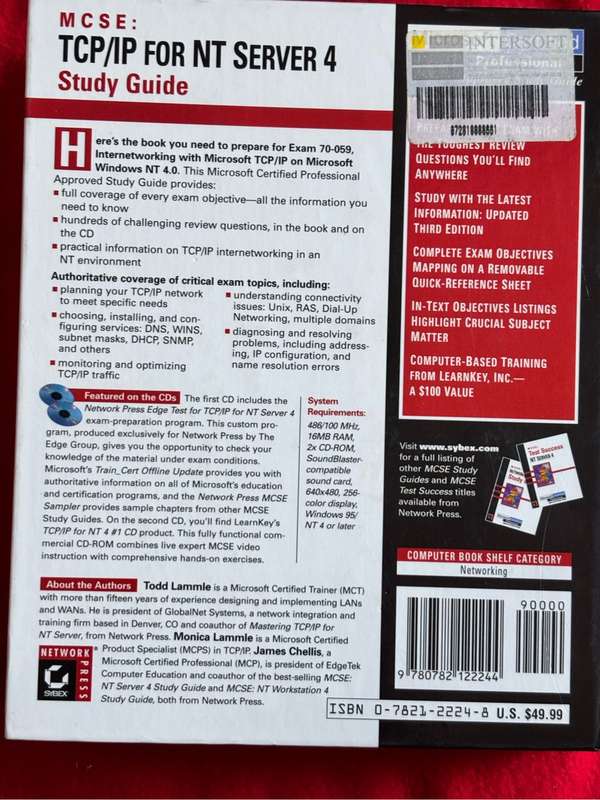 MCSE: TCP/IP for NT Server 4 Study Guide Exam 70-059 Microsoft Certified