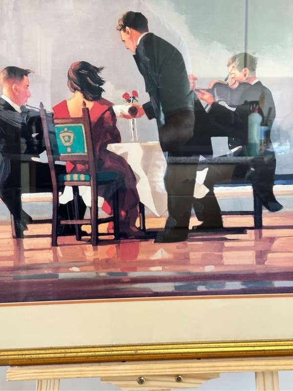 Jack Vettriano Art Print Elegy for the Dead Admiral Framed Glass 68xm x 90xm