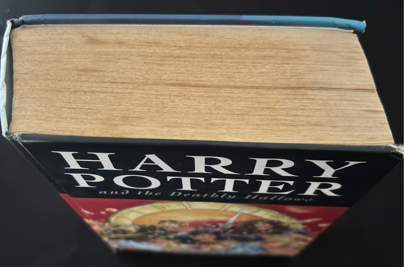 Harry Potter 1st Edition Philosophers Stone 1997 Paperback & Deathly Hallows Hardback