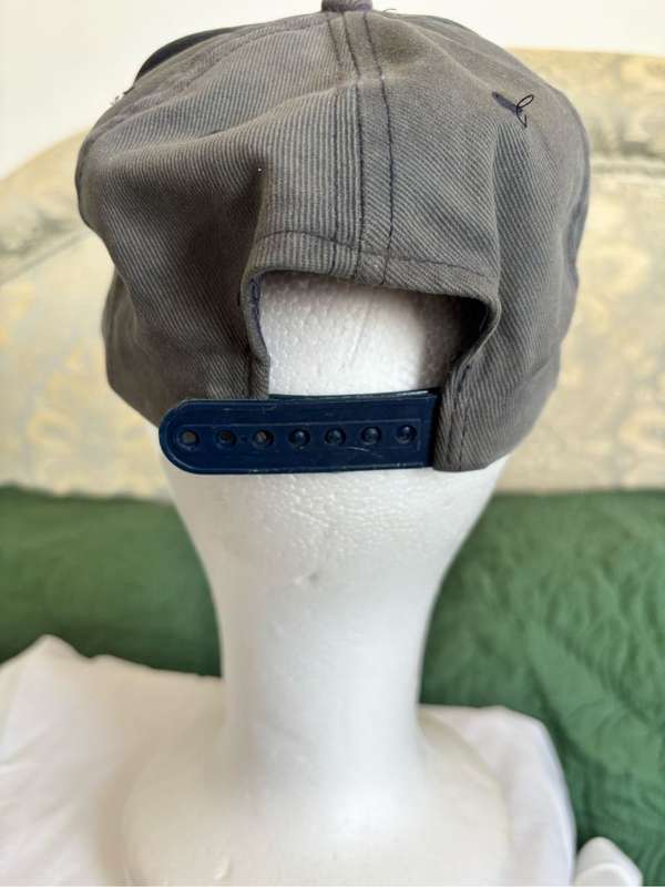 Superman Embroidered Baseball Hat Grey Vintage