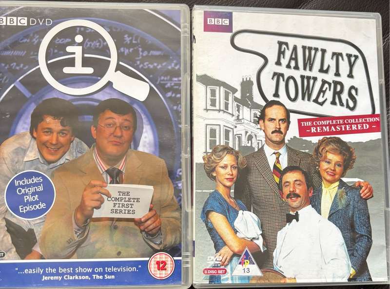 Television Series x2 Faulty Towers Complete & iQ 1st Series BBC
