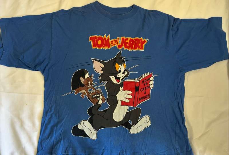 Vintage Tom and Jerry Cartoon T-Shirt size XL