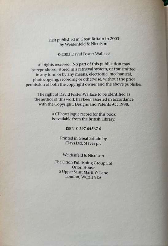 Everything and More David Foster Wallace 1st Edition 2003 Hardcover