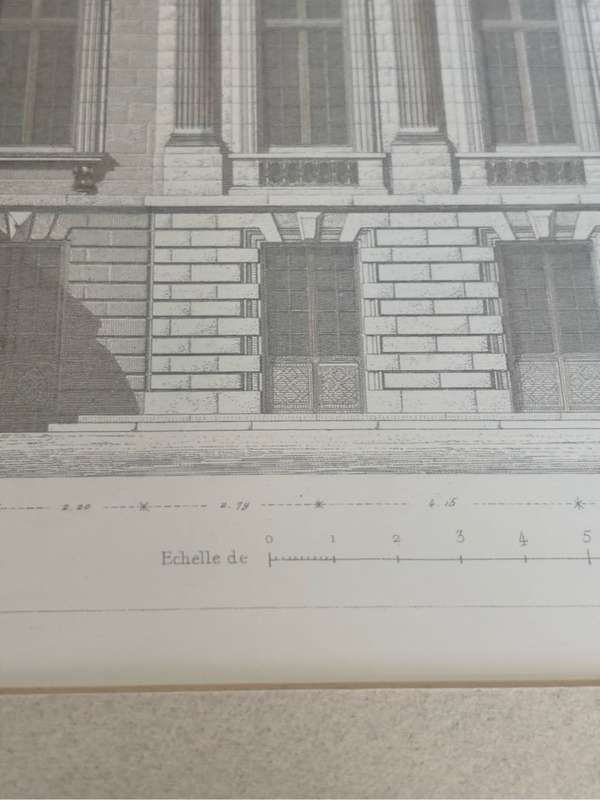 Museum Architectural Art Print Palais du Pitit Trianon by E Obermayer