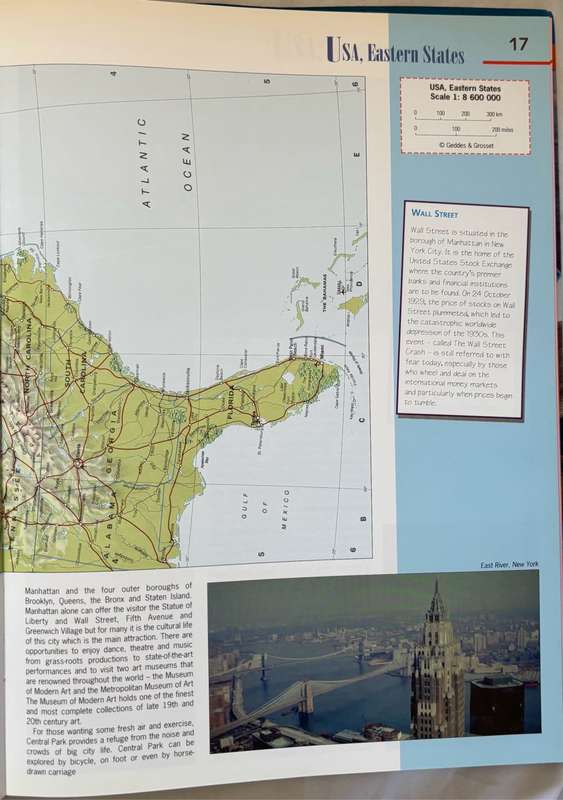 Travellers Atlas of the World by Geddes & Grosset 35cm x 26cm