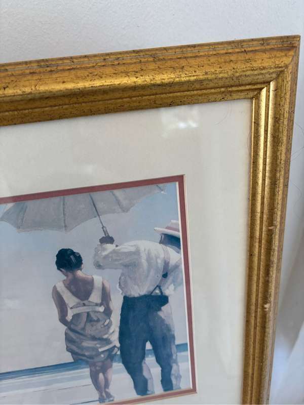 Jack Vettriano Trio Art Prints in Single Frame 37cm x 97cm