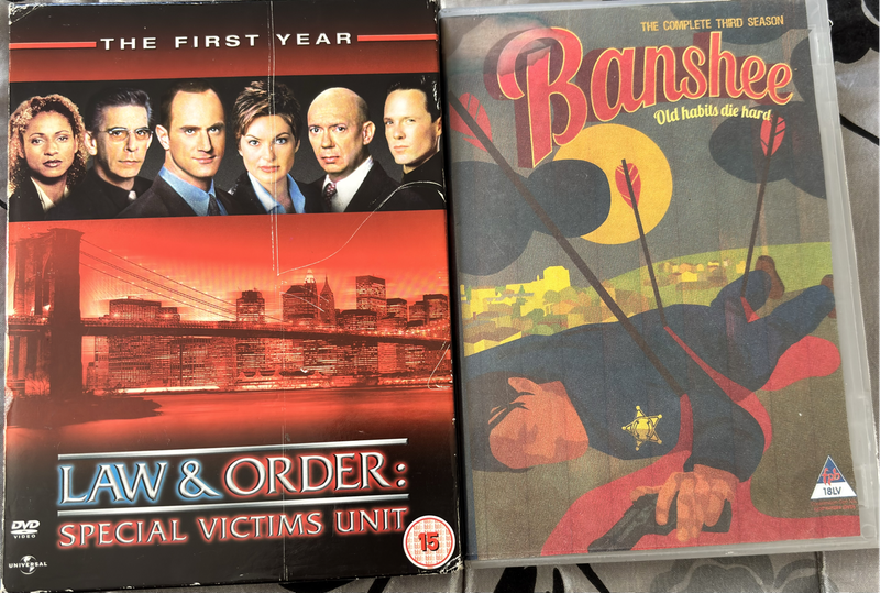 DVD Series Law & Order 1st year, Banshee 3rd Season