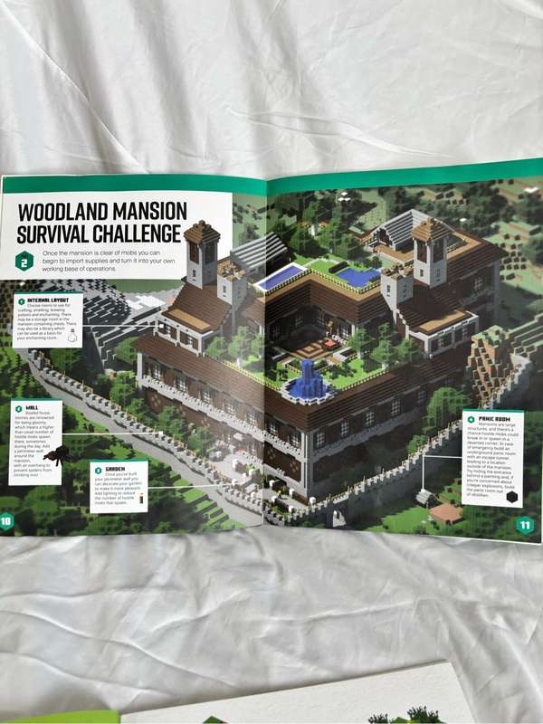 Minecraft Three Books Adventures and Challenges, Guide to the Overworld, and Guide to Survival