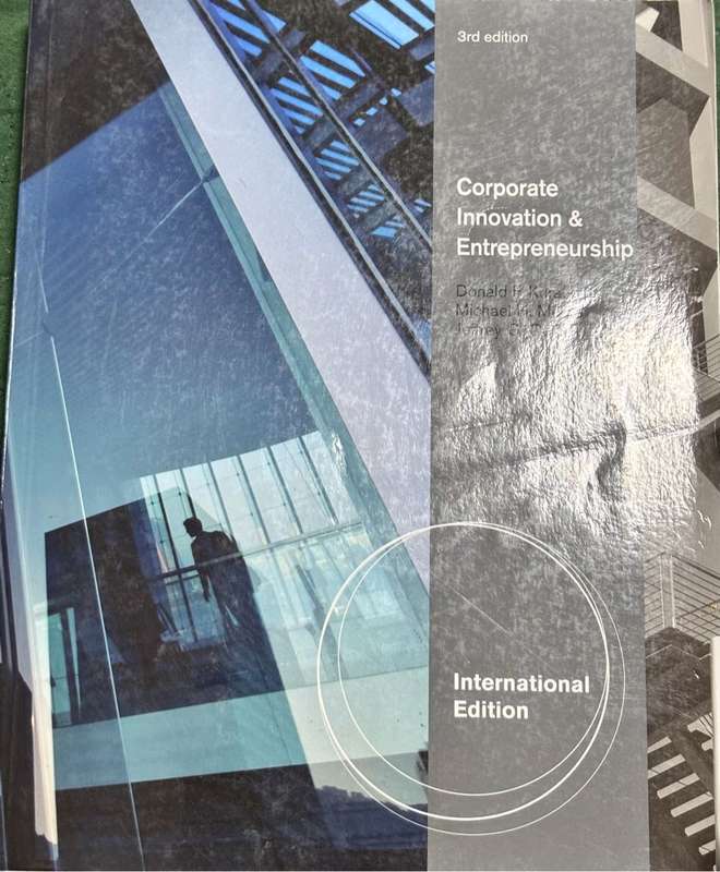 Corporate Innovation & Entrepreneurship 3rd Edition Donald F. Kuratko