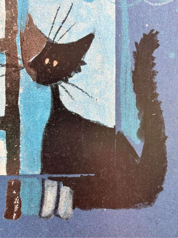 Rosina Wachtmeister mixed media print 1994 signed 57cm x 47cm with Frame