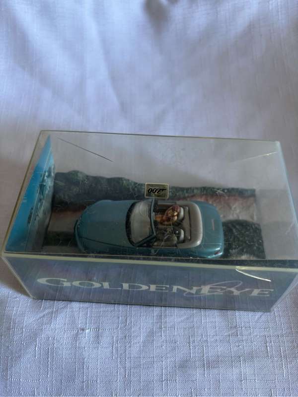 James Bond BMW Goldeneye collectable car in plastic box