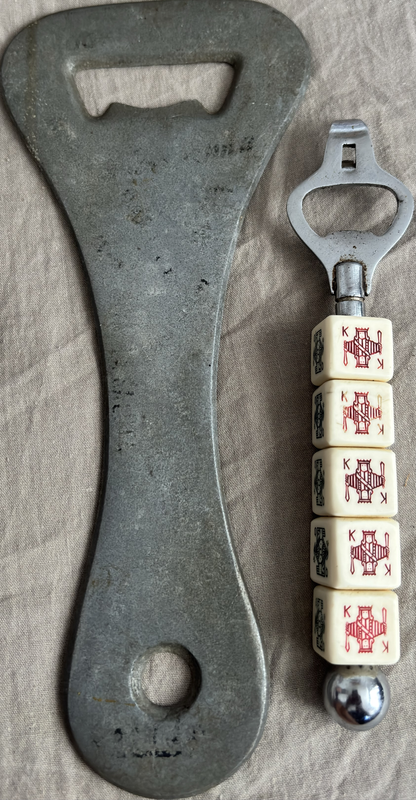 Bottle opener lot x 2, Large 26cm x 11cm made in Italy & 5 Dice Design