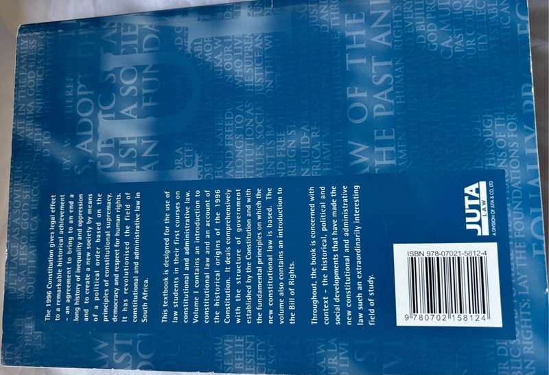 The New Constitutional & Administrative Law Volume 1 Iain Currie, Johan de Waal