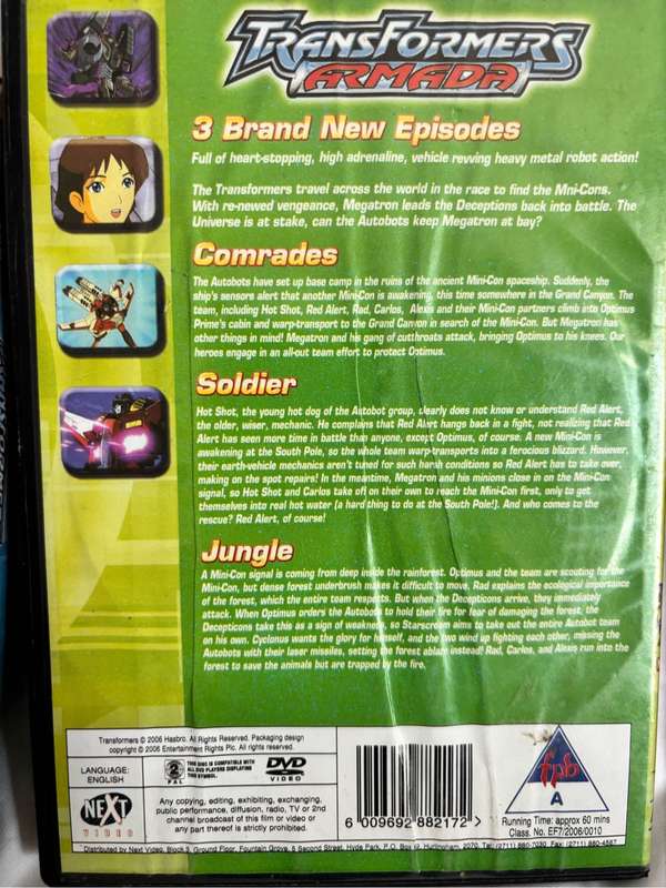 Transformers Amada 2006 Volume 1, 2, 5, 6 and DVD 2 Disk Special Edition 2007