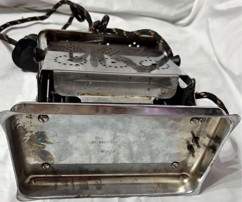 Vintage Sterling Stainless Steel Toaster Working Collectible