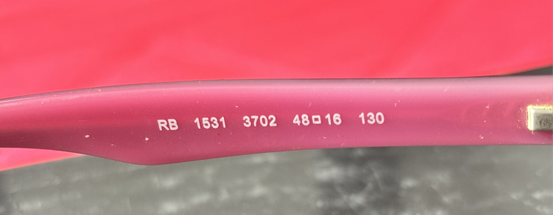 Ray-Ban Glass Frame Only Childrens Eyewear RB 1531 3702 48-18 130
