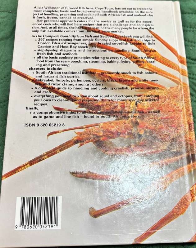The Complete South African Fish & Seafood Cookbook by Alicia Wilkinson 1985 Edition