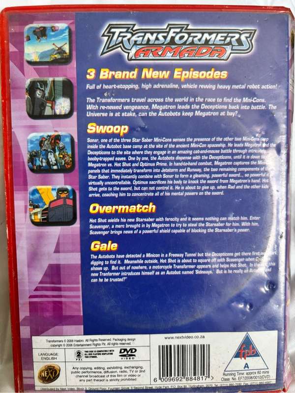 Transformers Amada 2006 Volume 1, 2, 5, 6 and DVD 2 Disk Special Edition 2007