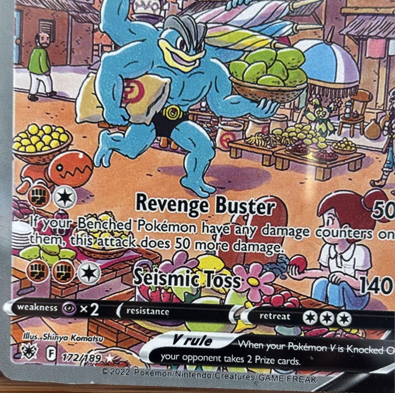 Pokemon 2022 Machamp V Ultra Rare 172/189 Sword & Shield Astral Radiance