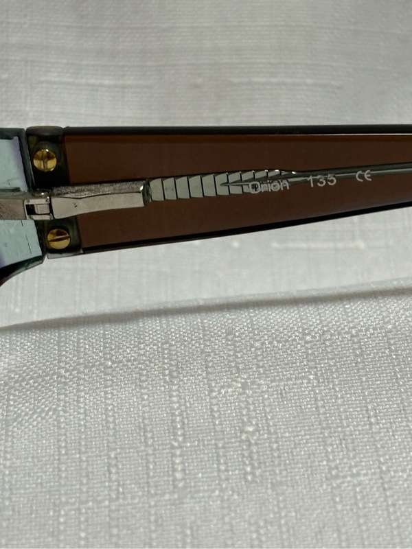 Orion Eyeglass Frame Brown Plastic Frame Gold Name on Sides 51[]16 135