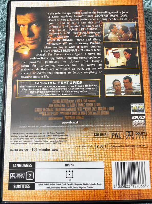 Movie Lot x 4, Smoking Aces, The Line, Dount sealed new & Tailor of Panama DVD