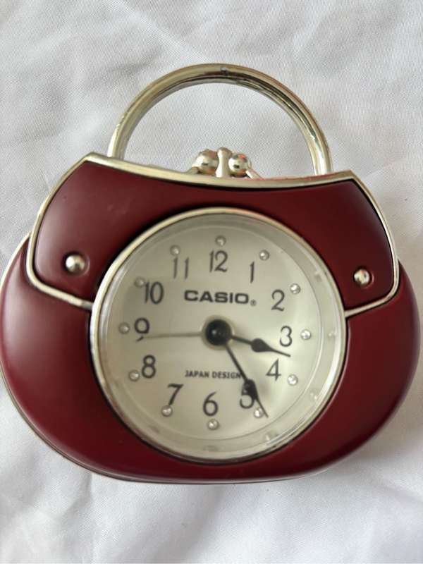 Casio Mini Alarm Bedside Clock Japan Design AA Battery Included