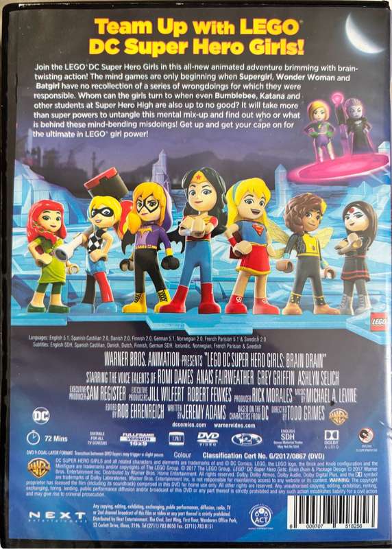 2x Lego Movies Justice League & DC Superhero Girls l, PC DVD Pirates of the Caribbean