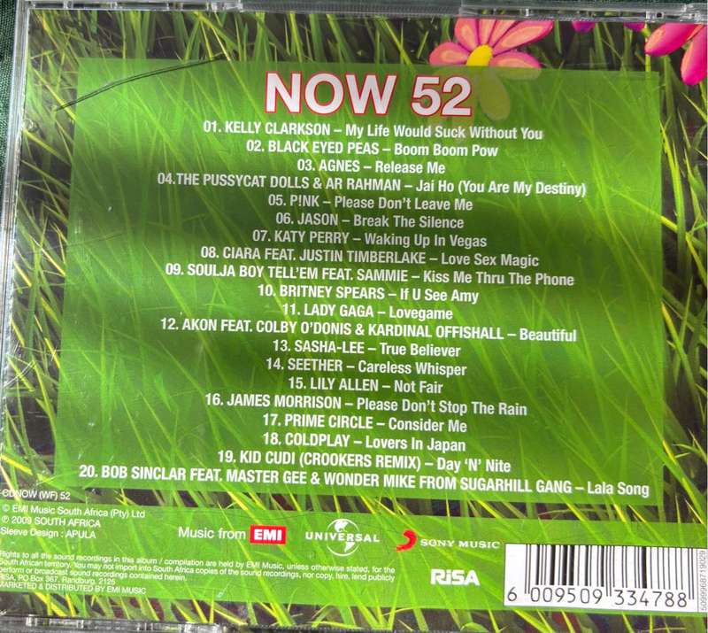 Music CD x 2, Wow Hits 2013 & Now 52 Collection